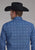 Roper Mens 2251 Sapphire Ornamental Blue 100% Cotton L/S Shirt