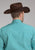 Roper Mens 2250 Four Point Foulard Turquoise Cotton Blend L/S Shirt