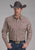 Roper Mens 2250 Four Point Foulard Wine Cotton Blend L/S Shirt