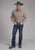 Roper Mens 2250 Four Point Foulard Wine Cotton Blend L/S Shirt