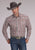 Roper Mens 2499 Clay Paisley Orange 100% Cotton L/S Shirt