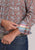 Roper Mens 2499 Clay Paisley Orange 100% Cotton L/S Shirt