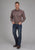 Roper Mens Ginger Foulard Brown 100% Cotton L/S Shirt