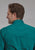 Roper Mens 2249 Black Fill Teal 100% Cotton L/S Shirt