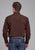 Roper Mens 2162 Black Fill Brown 100% Cotton L/S Shirt