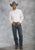 Roper Mens White 100% Cotton L/S Snap 1 Pt Back Yoke Poplin Western Shirt