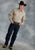 Roper Special Program Mens Tan 100% Cotton L/S Poplin Western Shirt
