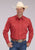 Roper Mens 2809 Stretch Poplin Rust Cotton Blend L/S Shirt