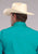 Roper Mens 2509 Stretch Poplin Turquoise Cotton Blend L/S Shirt