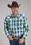 Roper Mens 2245 Taos Ombre Plaid Brown 100% Cotton L/S Shirt