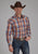 Roper Mens 2158 Falling Leaves Plaid Multi-Color 100% Cotton L/S Shirt