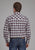 Roper Mens 2164 Stretch Plaid Brown Cotton Blend L/S Shirt