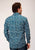 Roper Mens Canyon Paisley Blue 100% Cotton L/S Shirt