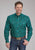 Roper Mens 2238 Mallard Paisley Teal 100% Cotton Btn L/S Shirt