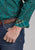 Roper Mens 2238 Mallard Paisley Teal 100% Cotton Btn L/S Shirt