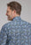Roper Mens 2239 Cobalt Paisley Blue 100% Cotton Btn L/S Shirt