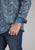 Roper Mens 2239 Cobalt Paisley Blue 100% Cotton Btn L/S Shirt