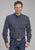 Roper Mens 2240 Diamonds Black 100% Cotton Btn L/S Shirt
