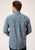 Roper Mens Amarillo Paisley Blue 100% Cotton L/S Shirt