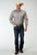 Roper Mens 1931 Western Foulard Khaki 100% Cotton Btn L/S Shirt