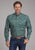 Roper Mens 2382 Dusk Paisley Turquoise 100% Cotton Btn L/S Shirt