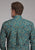 Roper Mens 2382 Dusk Paisley Turquoise 100% Cotton Btn L/S Shirt
