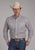 Roper Mens 2384 Pinwheel Foulard Tan 100% Cotton Btn L/S Shirt