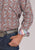 Roper Mens 2499 Clay Paisley Orange 100% Cotton Btn L/S Shirt