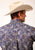 Roper Mens Royal Paisley Multi-Color 100% Cotton L/S Shirt