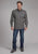 Roper Mens 2243 Garnet Foulard Grey 100% Cotton 1 Pkt L/S Shirt