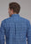 Roper Mens 2251 Sapphire Ornamental Blue 100% Cotton 1 Pkt L/S Shirt