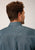Roper Mens Grey 100% Cotton Cottage Foulard BD L/S 1 Pkt Shirt