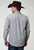 Roper Mens Silver Medallion Grey 100% Cotton L/S Shirt