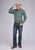 Roper Mens 2382 Dusk Paisley Turquoise 100% Cotton 1 Pkt L/S Shirt