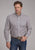 Roper Mens 2384 Pinwheel Foulard Khaki 100% Cotton 1 Pkt L/S Shirt