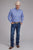 Roper Mens 2385 Foulard Periwinkle 100% Cotton 1 Pkt L/S Shirt