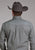 Roper Mens Stretch Medallion Paisley Grey Cotton Blend 1 Pkt L/S Shirt