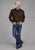 Roper Mens 2162 Black Fill Brown 100% Cotton Btn L/S Shirt