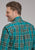 Roper Mens 2246 Real Plaid Teal 100% Cotton Btn L/S Shirt