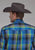 Roper Mens 2247 Cobalt Plaid Blue 100% Cotton Btn L/S Shirt