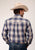 Roper Mens Ranch Plaid Brown 100% Cotton L/S Shirt