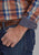 Roper Mens Falling Leaves Plaid Multi-Color 100% Cotton Btn L/S Shirt