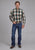 Roper Mens Tall Tree Plaid Multi-Color 100% Cotton 1 Pkt L/S Shirt