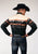 Roper Mens Scene Horse Border Black 100% Cotton L/S Shirt