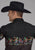 Roper Mens Scribble Bullriders Black 100% Cotton L/S Shirt