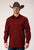 Roper Mens Brush Twill Rust 100% Cotton L/S Shirt