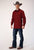 Roper Mens Brush Twill Rust 100% Cotton L/S Shirt