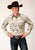 Roper Mens Vintage Postcard Brown 100% Cotton L/S Shirt