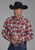Roper Mens Unlined Flannel Orange 100% Cotton L/S Shirt
