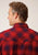 Roper Mens Unlined Plaid Red 100% Cotton L/S Shirt